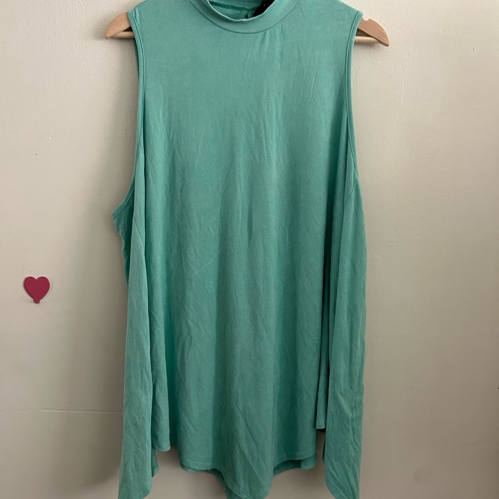 Sleeveless Teal Women's Top